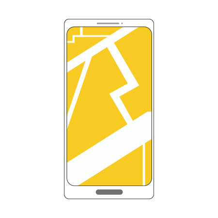 Isolated smartphone with a map app Vectorのイラスト素材
