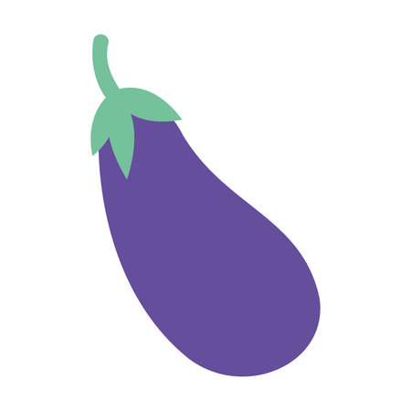 Isolated colored eggplant vegetable icon Vectorのイラスト素材