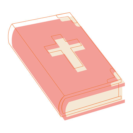 Isolated colored holy bible icon Vectorのイラスト素材