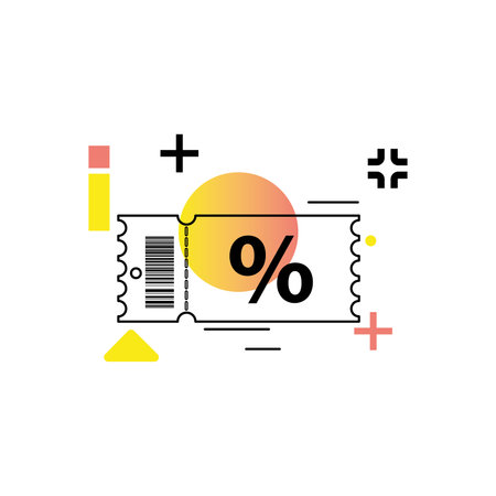 Isolated modern sale label icon Vectorのイラスト素材