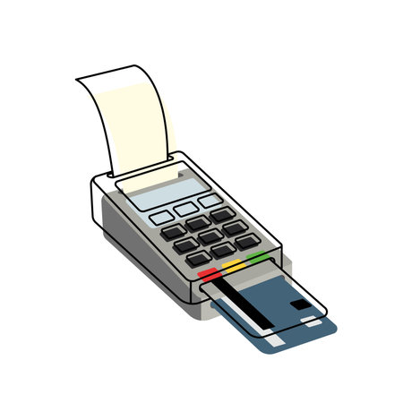 Isolated colored dataphone shopping icon Vectorのイラスト素材