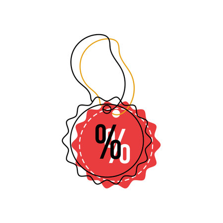 Isolated colored sale label icon Vectorのイラスト素材