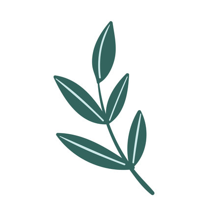 Isolated colored natural leaf icon Vectorのイラスト素材