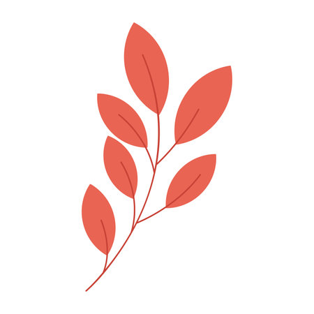 Isolated colored natural leaf icon Vectorのイラスト素材