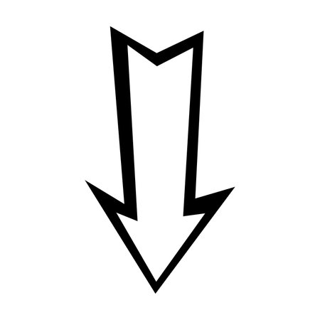 Isolated white comic arrow transition Vectorのイラスト素材
