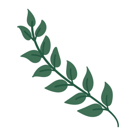 Isolated colored natural leaf icon Vectorのイラスト素材