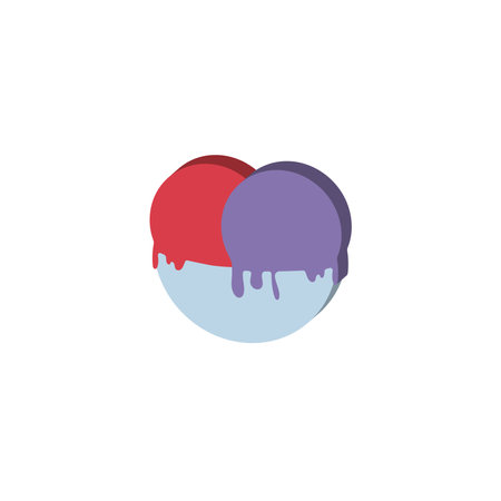 Isolated colored 3d ice cream icon Vectorのイラスト素材