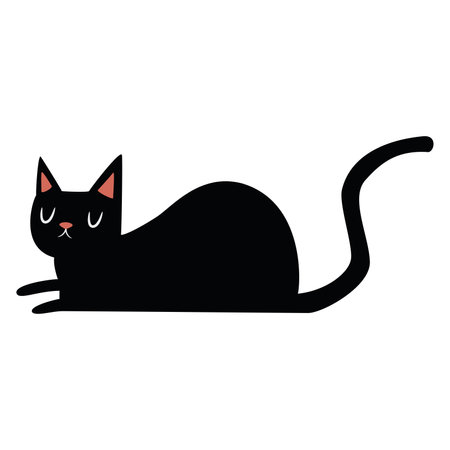 Isolated cute cat pet animal Vectorのイラスト素材