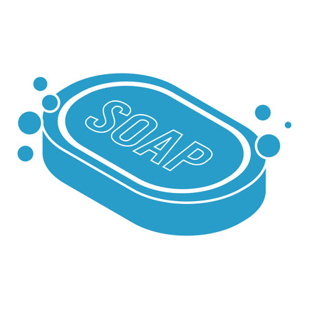 Isolated monochrome cleaning soap icon Vectorのイラスト素材