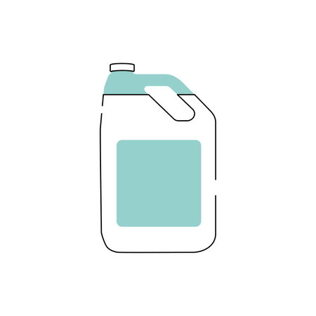 Isolated monochrome liquid soap bottle icon Vectorのイラスト素材