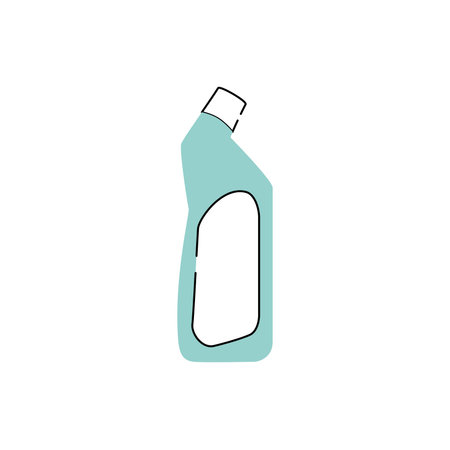 Isolated monochrome liquid soap bottle icon Vectorのイラスト素材