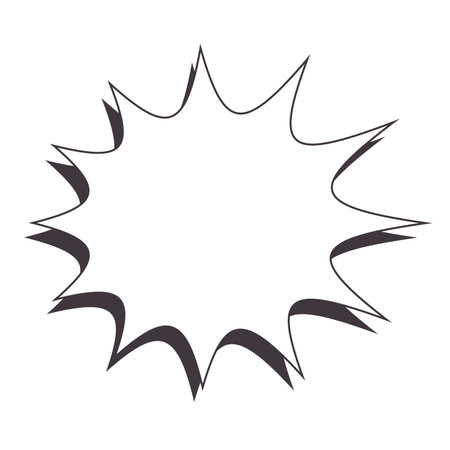 Isolated empty colored comic speech bubble Vectorのイラスト素材