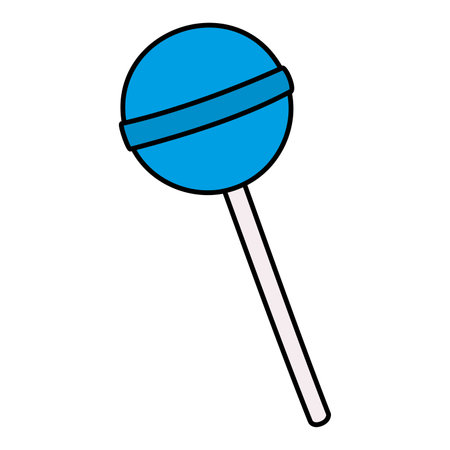 Isolated colored comic lollipop icon Vectorのイラスト素材