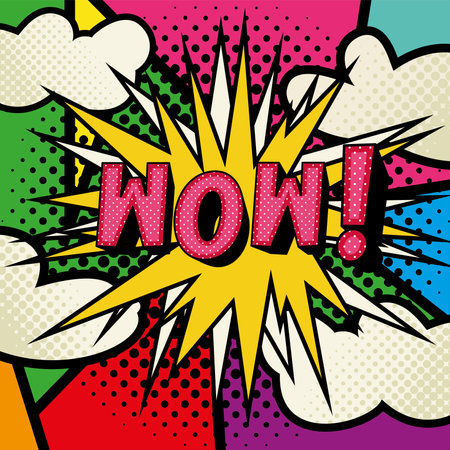 Isolated comic expression on a comic page Vectorのイラスト素材