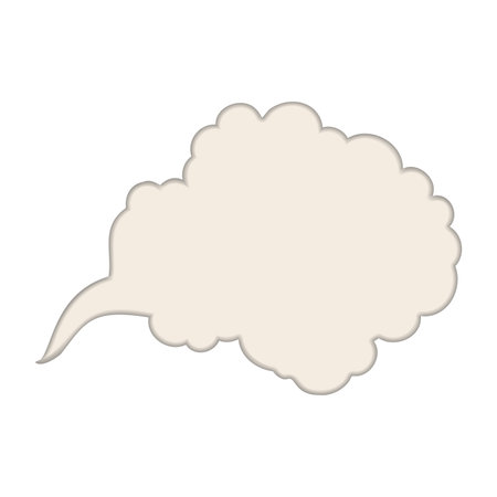 Isolated colored smoking cloud image Vectorのイラスト素材