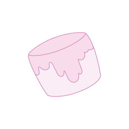 Isolated colored marshmallow candy icon Vectorのイラスト素材