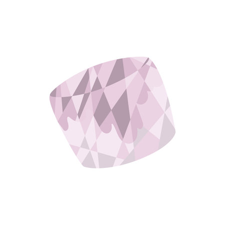 Isolated colored low poly marshmallow candy icon Vectorのイラスト素材