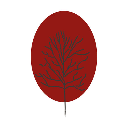 Isolated colored autumn tree image Vectorのイラスト素材