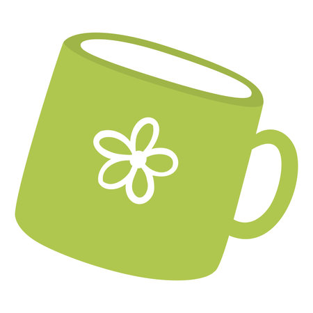Isolated colored coffee cup sketch icon Vectorのイラスト素材
