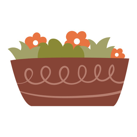 Isolated colored indoor plant sketch icon Vectorのイラスト素材
