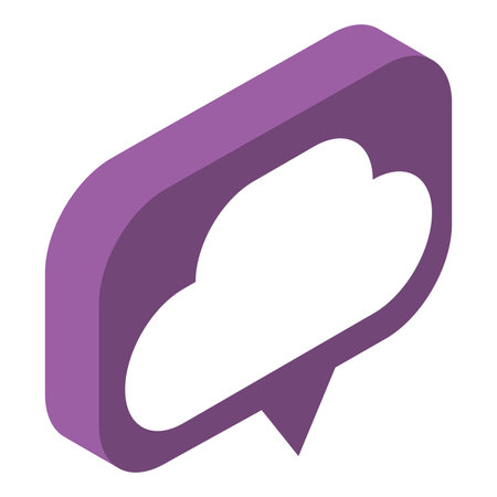 Isolated cloud network streaming service icon Vectorのイラスト素材