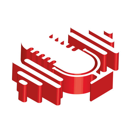 Isolated digital microphone streaming service icon Vectorのイラスト素材