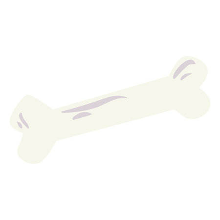 Isolated white bone pet toy icon Vectorのイラスト素材