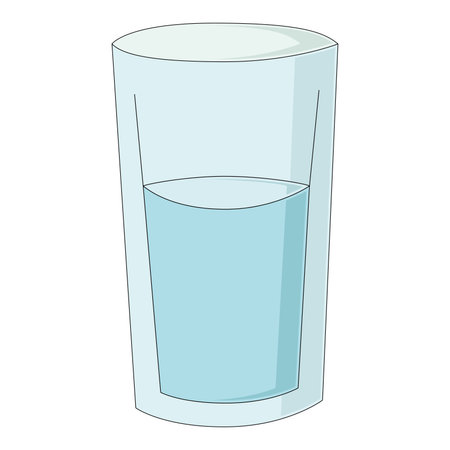 Isolated glass of water icon Vectorのイラスト素材