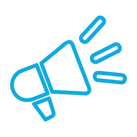 Isolated megaphone icon Neon style Vectorのイラスト素材