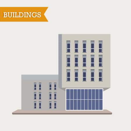 Isolated colored building icon image Vectorのイラスト素材