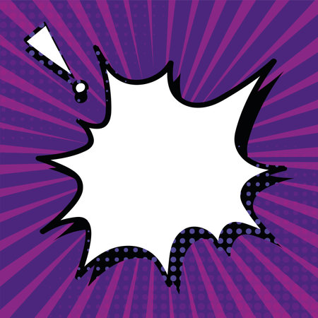 Empty comic bubble chat Vector