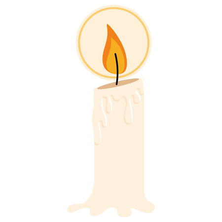 Isolated colored candle icon Vectorのイラスト素材