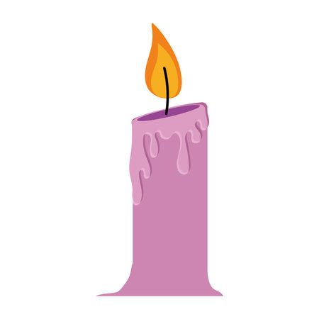 Isolated colored candle icon Vectorのイラスト素材