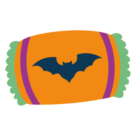 Isolated halloween candy icon Vectorのイラスト素材
