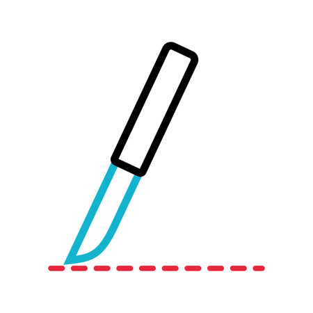 Outline of a medical knife icon Vectorのイラスト素材