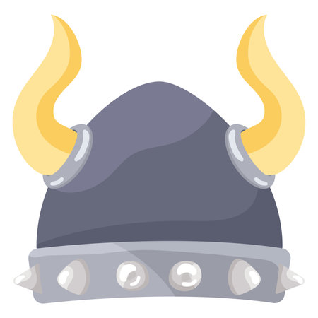 Isolated colored viking helmet sketch icon Vectorのイラスト素材