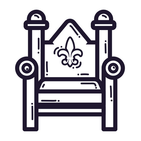Isolated throne icon Royalty icon Vectorのイラスト素材