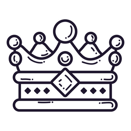 Isolated crown icon Royalty icon Vectorのイラスト素材