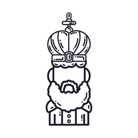 Isolated king icon Royalty icon Vectorのイラスト素材