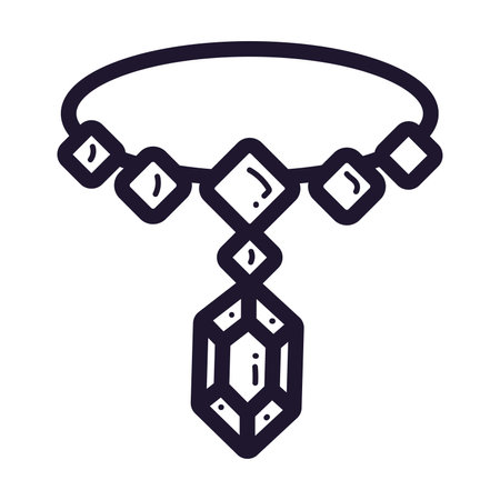 Isolated necklaces icon Royalty jewelry Vectorのイラスト素材