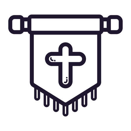 Isolated royalty emblem icon medieval Vectorのイラスト素材
