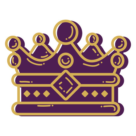 Isolated crown icon Royalty icon Vectorのイラスト素材