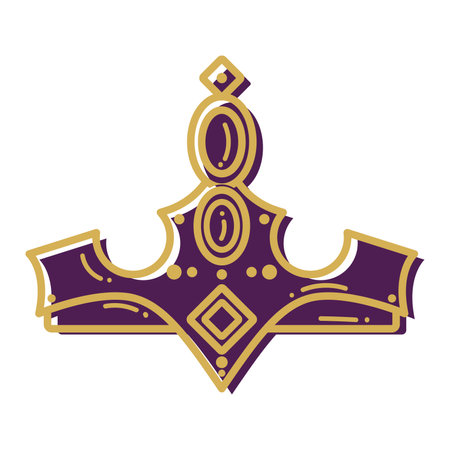 Isolated crown icon Royalty icon Vectorのイラスト素材