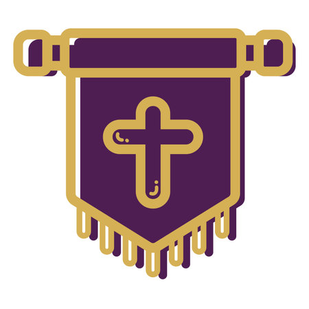 Isolated royalty emblem icon medieval Vectorのイラスト素材