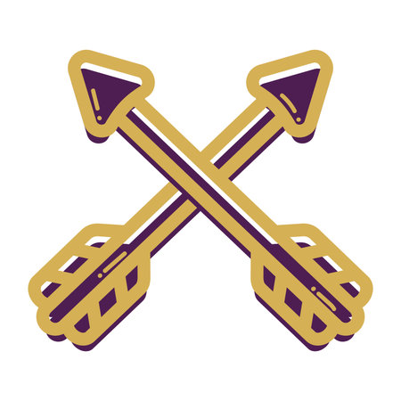 Isolated arrow icon Medieval weapon Vectorのイラスト素材