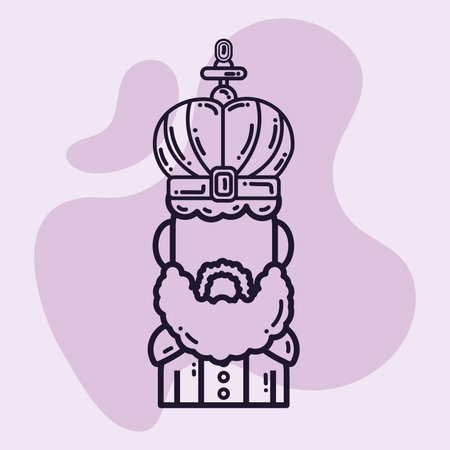 Isolated king icon Royalty icon Vectorのイラスト素材