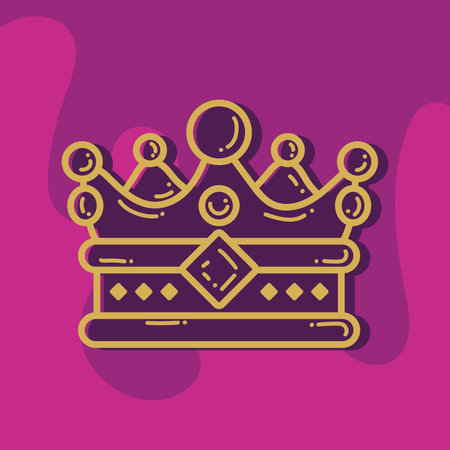 Isolated crown icon Royalty icon Vectorのイラスト素材