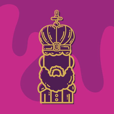 Isolated king icon Royalty icon Vectorのイラスト素材