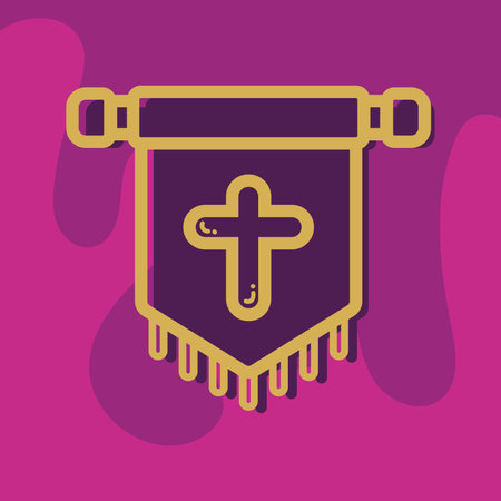 Isolated royalty emblem icon medieval Vectorのイラスト素材