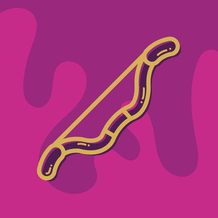 Isolated bow icon Medieval weapon Vectorのイラスト素材